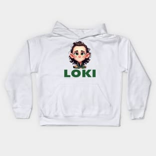 Cute Loki Fanart Kids Hoodie